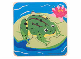 Bigjigs Toys Vkládací puzzle životní cykly žáby