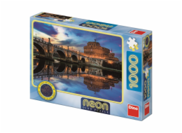 Dino Puzzle neonové Andělský hrad 1000 dílků