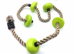 2Kids Toys Dětské šplhací lano s disky zelené