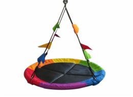 2Kids Toys Houpačka Čapí hnízdo s vlajkami barevné