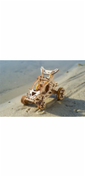 Ugears 3D dřevěné mechanické puzzle Mini bugina