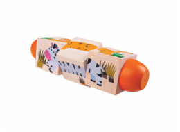 Bigjigs Toys Motorický válec život v džungli