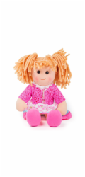 Bigjigs Toys Látková panenka Becky 38 cm
