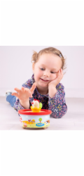 Bigjigs Toys Dřevěná hrací skříňka farma