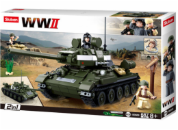 Sluban WWII M38-B0689 Sovětský tank T-34/85 2v1
