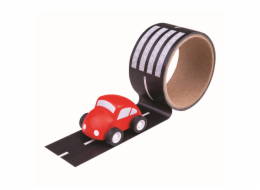 Bigjigs Toys Lepící páska cesta s autíčkem
