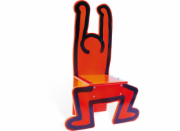 Vilac Dřevěná židle Keith Haring červená