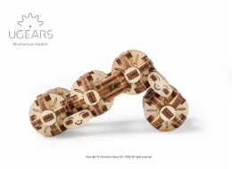Ugears 3D dřevěné mechanické puzzle Kostka Flexi