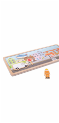 Bigjigs Toys Magnetické puzzle město