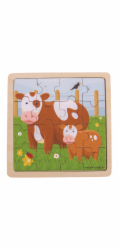 Bigjigs Toys puzzle - Kravička s telátkem