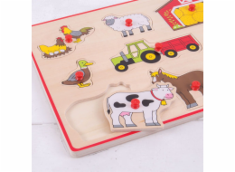 Bigjigs Toys Vkládací puzzle Farmářský statek