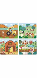 Vilac Dřevěné puzzle Farma 4 v 1
