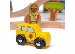 Bigjigs Rail Dřevěná vláčkodráha Safari
