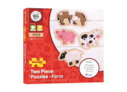 Bigjigs Toys Easy puzzle Zvířátka z farmy