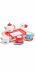 Bigjigs Toys Čajový servis s puntíky