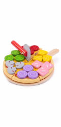 Bigjigs Toys Dřevěná krájecí pizza