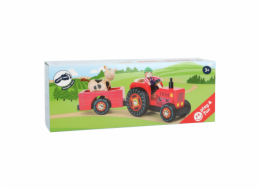 small foot Dřevěný farmářský tahací traktor