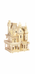 Woodcraft Dřevěné 3D puzzle Velkolepá vila přírodní