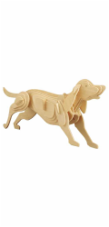Woodcraft Dřevěné 3D puzzle Pes