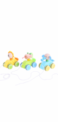 Bigjigs Toys Tahací hračka na provázku lvíček