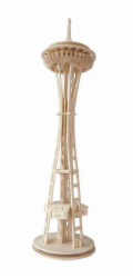 Woodcraft Dřevěné 3D puzzle věž Seattle Tower