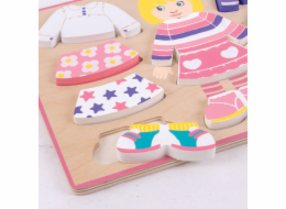 Bigjigs Baby Oblékací puzzle holčička