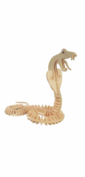 Woodcraft Dřevěné 3D puzzle Had