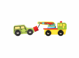 Bigjigs Rail Dřevěné autodráhy sada aut