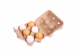 Bigjigs Toys Vajíčka v krabičce 6 ks