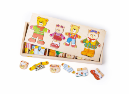 Bigjigs Toys Oblékací puzzle Medvědí rodinka