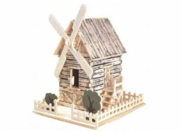 Woodcraft Dřevěné 3D puzzle větrný mlýn