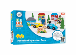 Bigjigs Rail Velká sada příslušenství dřevěné vláčkodráhy