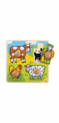 Bigjigs Toys Vkládací edukativní puzzle farma