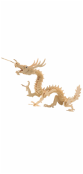 Woodcraft Dřevěné 3D puzzle drak