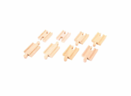 Bigjigs Rail Spojky kolejí 7 cm 8 ks