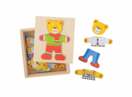 Bigjigs Toys Oblékací puzzle Pan medvěd