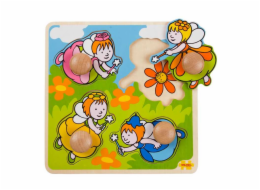 Bigjigs Toys Vkládací puzzle víly