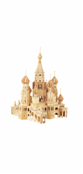 Woodcraft Dřevěné 3D puzzle Kostel Petersburg
