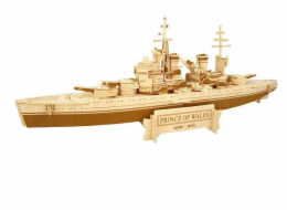 Woodcraft Dřevěné 3D puzzle bitevní loď Prince of Wales