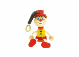 Klaun s kloboukem na pružině