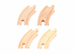 Bigjigs Rail Krátká kruhová kolej 10 cm 4 ks
