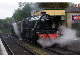Bigjigs Rail Dřevěná replika lokomotivy Black 5 engine