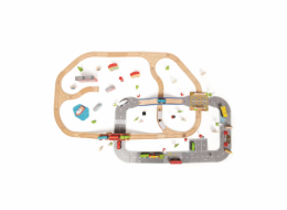 Bigjigs Rail Vláčkodráha a autodráha