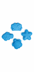 Hračka Bigjigs Toys silikonové formičky modré Ocean