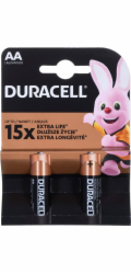 Alkalické baterie DURACELL BASIC AA/LR6 K2 - blistrová karta 2 kusy