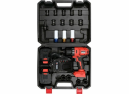 Yato rázový utahovák YATO rázový utahovák 18V LI-ION 1/2 2x3,0Ah / SADA 21 kusů