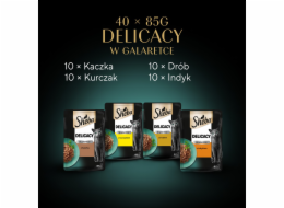 SHEBA Delicacy Drobiowe Smaki w galaretce - mokra karma dla kota - 40x85 g