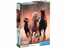 Clementoni - Puzzle 1000 Běžící koně