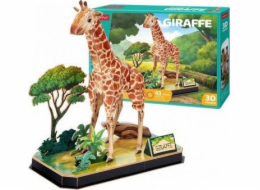 CubicFun - Puzzle 3D Zvířecí kamarádi Žirafa - 43 dílků