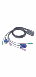 Přepínač Aten CS-62Z 2-port KVM PS/2 mini, 1.2m kabely